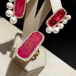 Anel Fusion com Pérolas