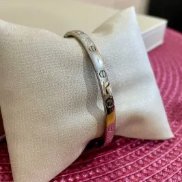 Bracelete Inspiração Cartier Rodio