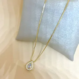 Colar Gota Cravejada