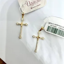Pingente Cruz Cravejada