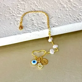 Pulseira Coração Patuá