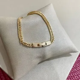 Pulseira Elo Batido com Fecho