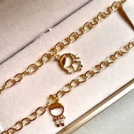 Pulseira Elo Portugues com filho(a)