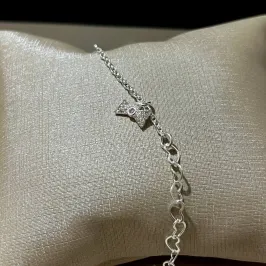 Pulseira Laço Crav Prata