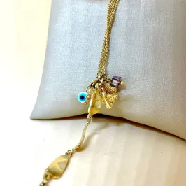 Pulseira Olho Grego e Amuletos