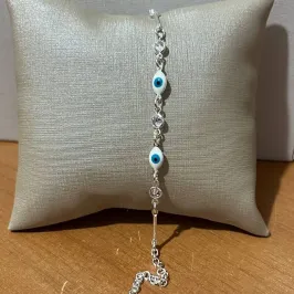 Pulseira Olho Grego Prata