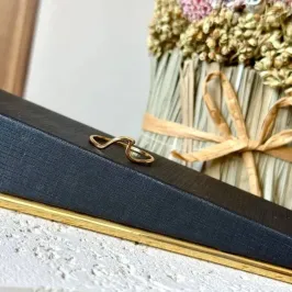 Anel Onda Liso - Banho Ouro 18k
