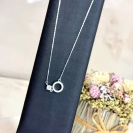 Colar Brisa Lunar - Prata 925 - Círculo 40cm
