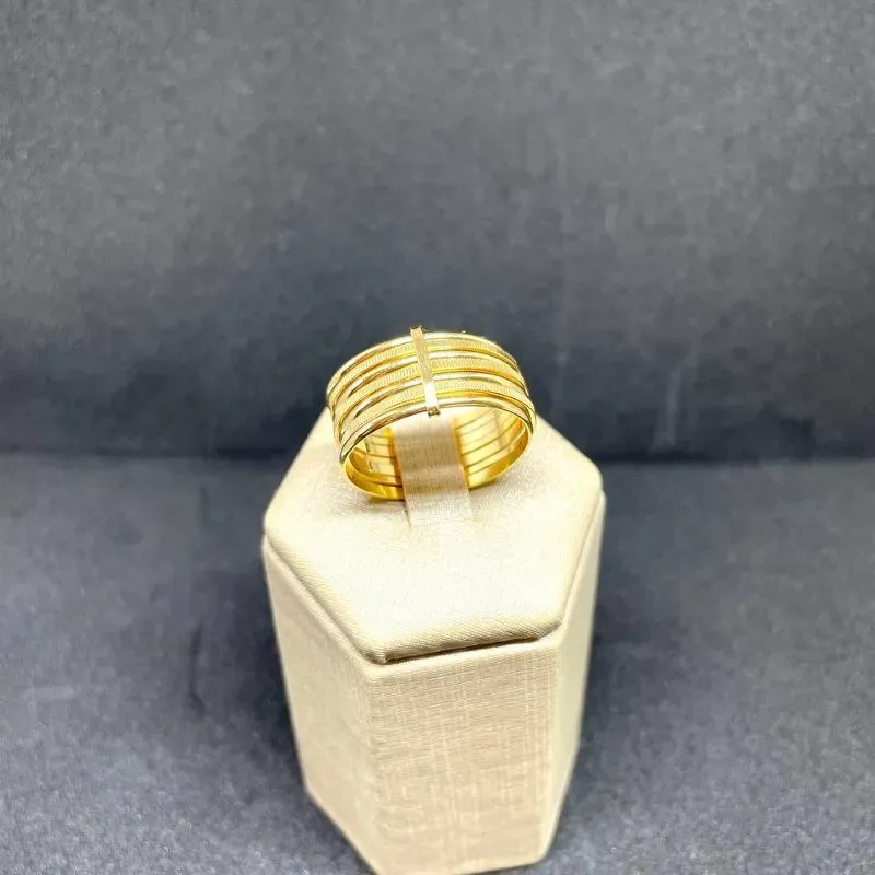 Anel Sete Elos todo em Dourado