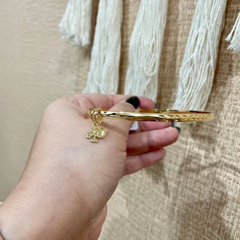 Bracelete com Trevo e Coração