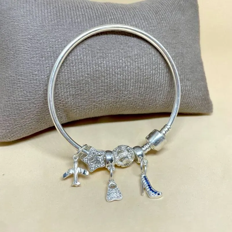 Bracelete Inspired Pandora Prata