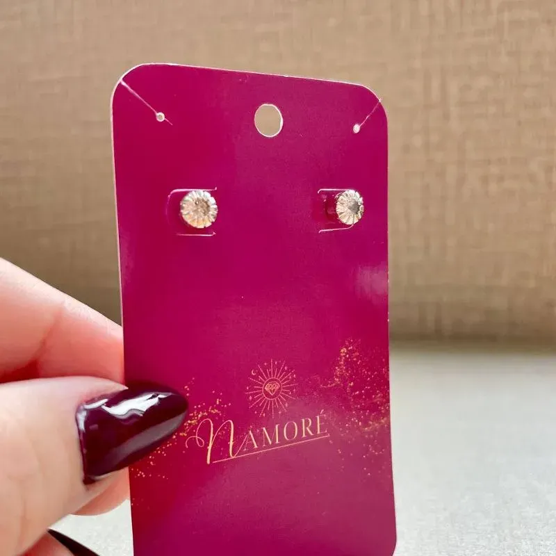 Brinco Prata c Zirconia