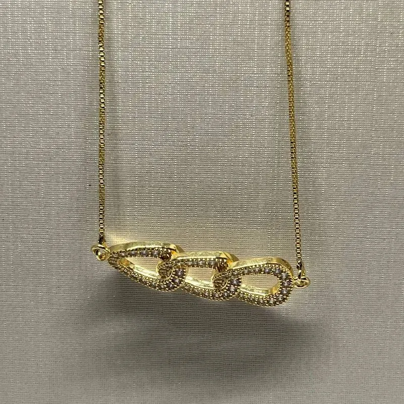 Conjunto Três Elos Cravejado