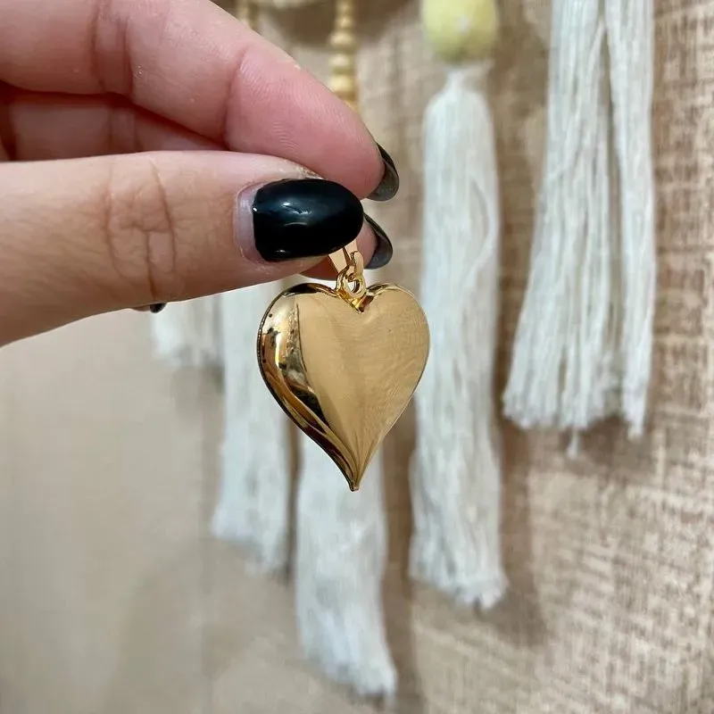 Pingente Coração Liso ExtraGrande