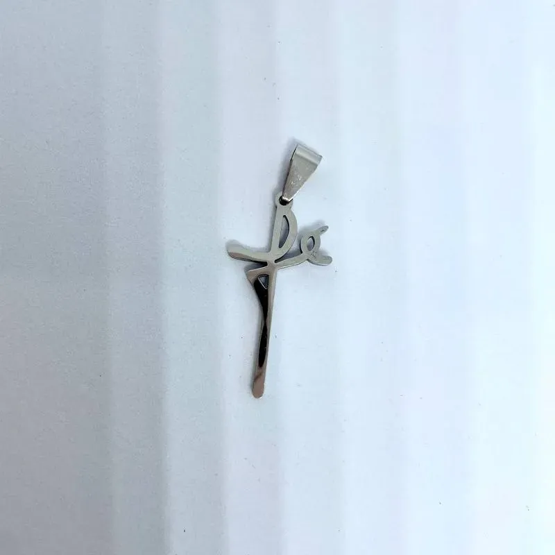 Pingente Fé Aço Inox