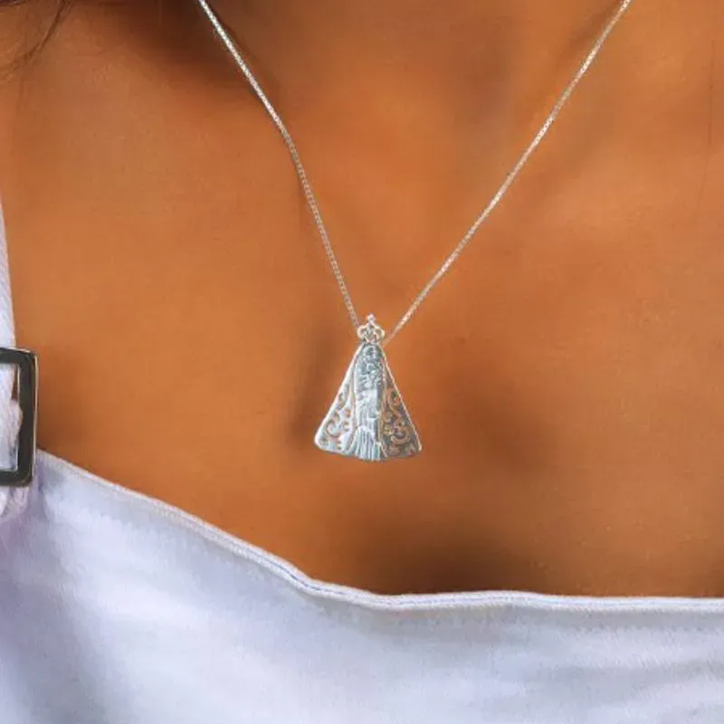 PRATA925 Colar Nossa Senhora