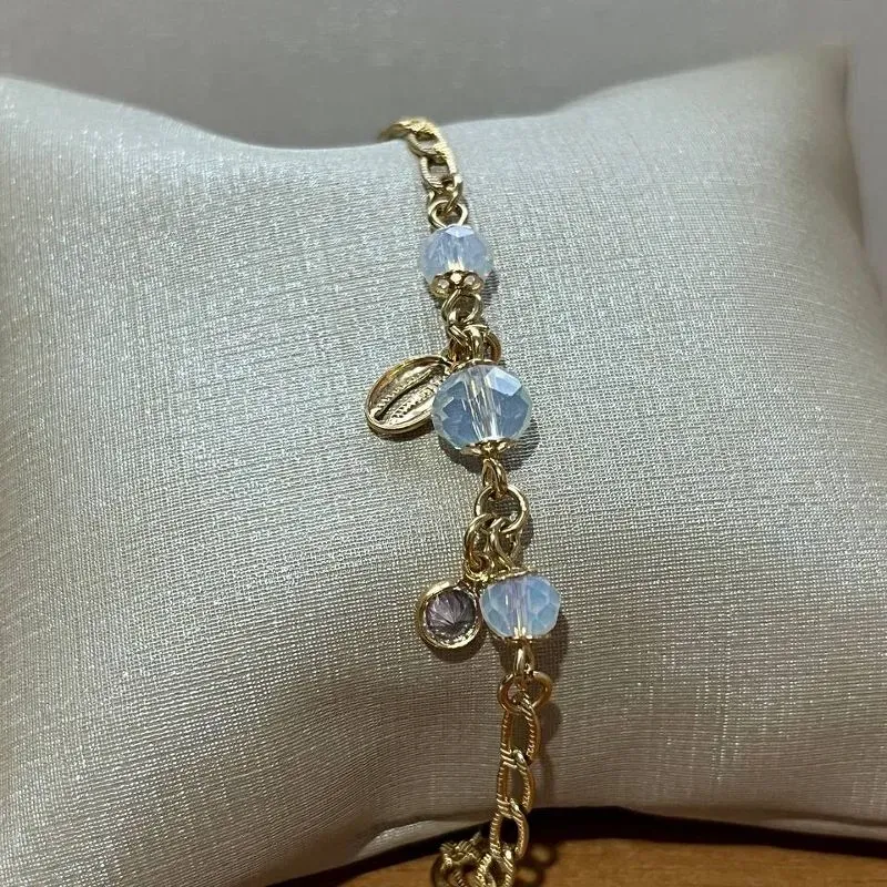 Pulseira Bolinhas Brancas