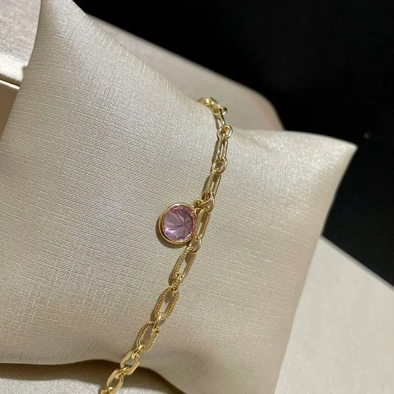 Pulseira Cartier Pedra Rosa