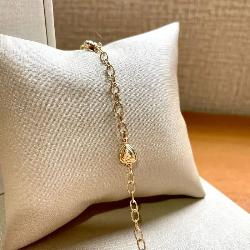Pulseira com Corações Liso