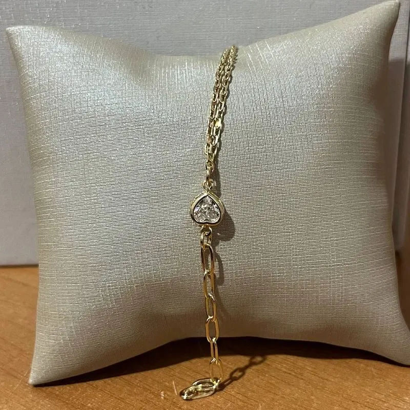 Pulseira Coração Cristal