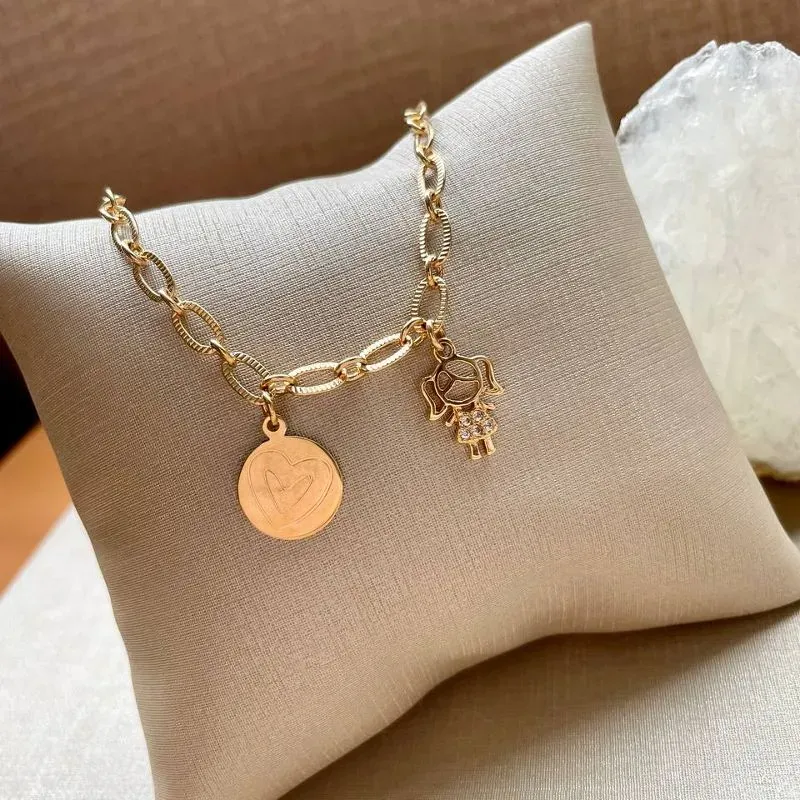 Pulseira Coração e Menina
