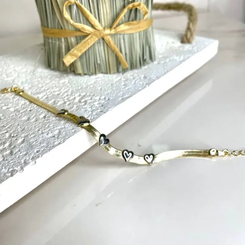 Pulseira Corações