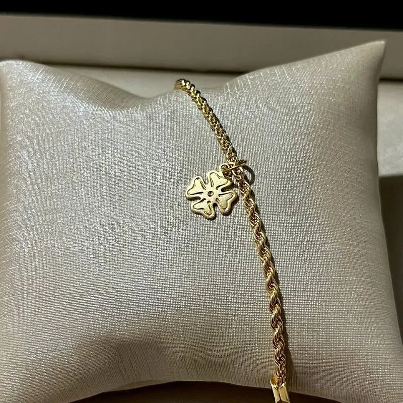 Pulseira Cordão Baiano com Trevo
