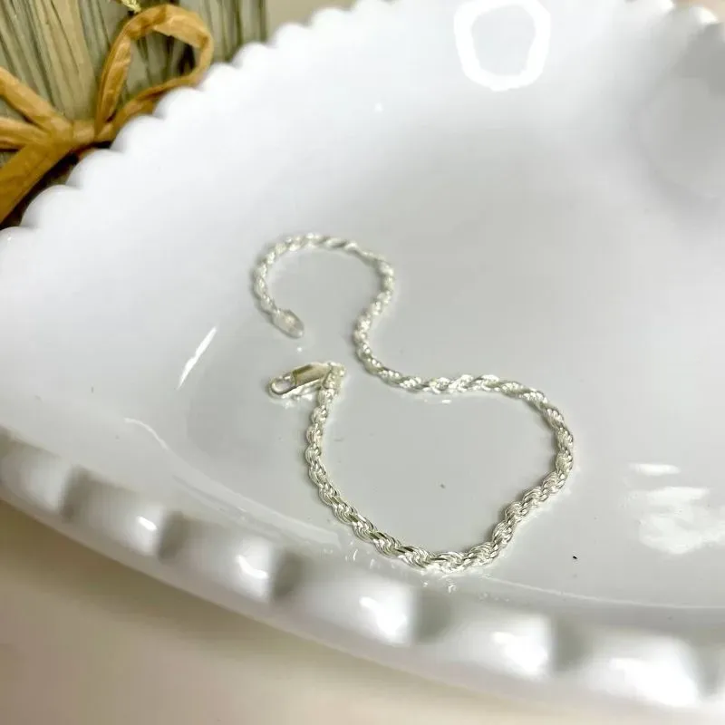 Pulseira Cordão Baiano Prata925