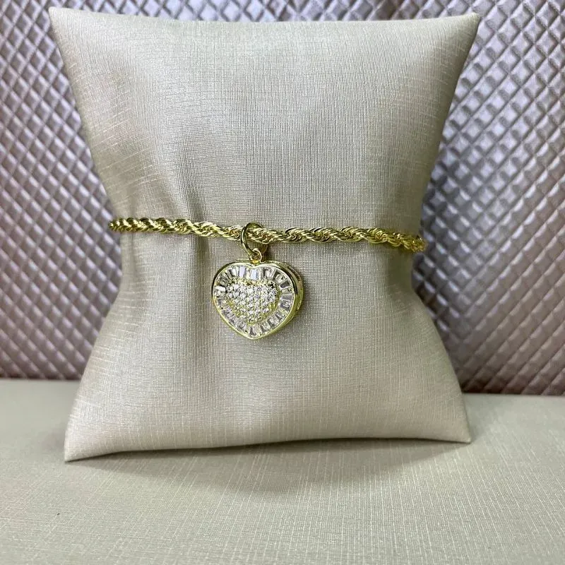 Pulseira Corrente Baiana com Coração