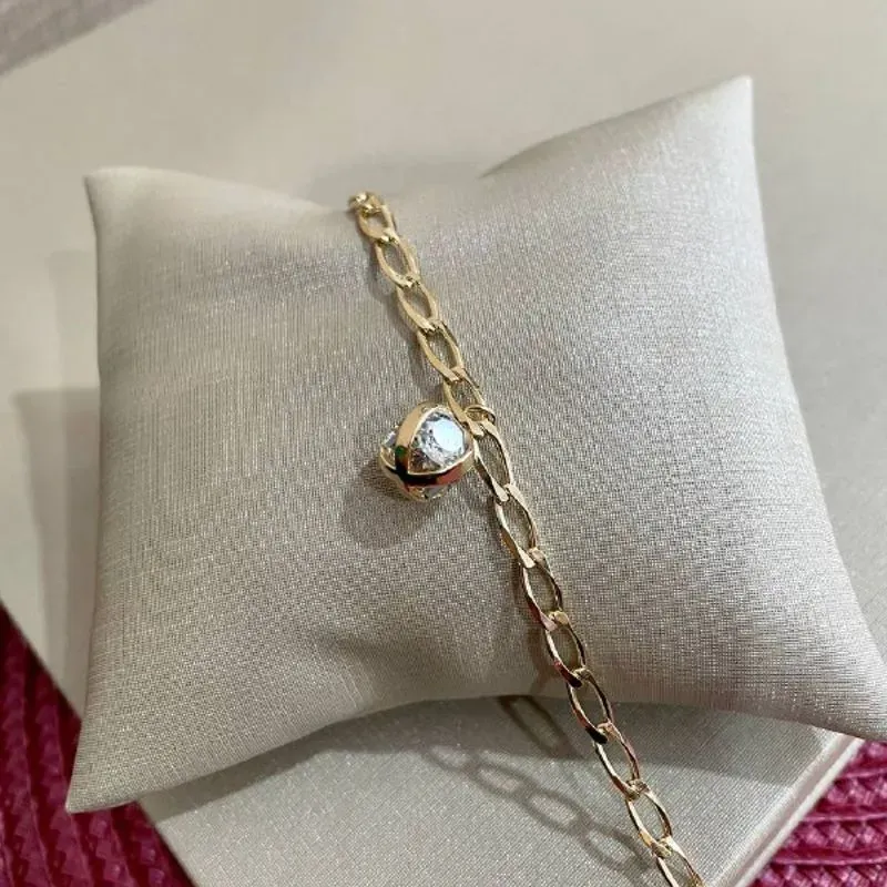 Pulseira Diamantada com Cristal