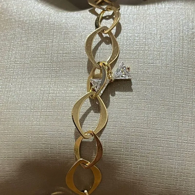 Pulseira Elos com Cristal