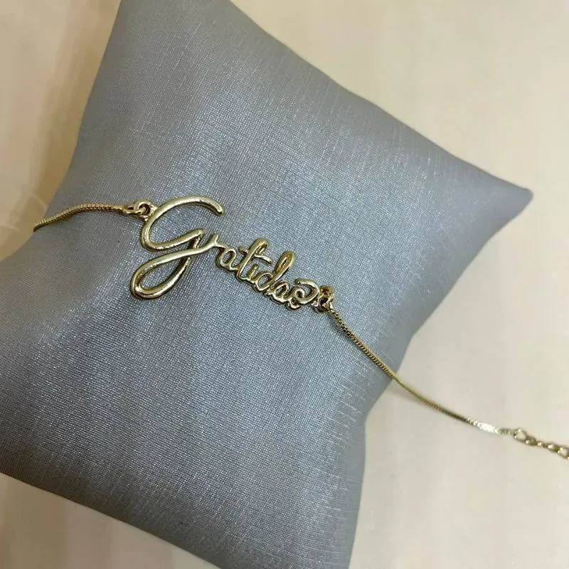 Pulseira Gratidão 18cm