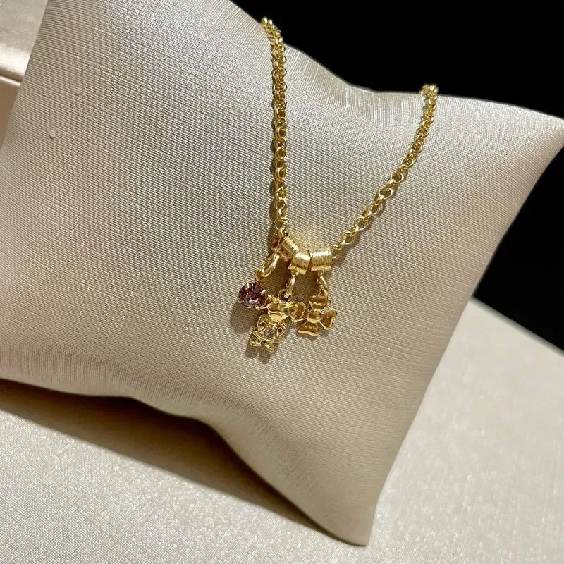 Pulseira Menina Trevo Rosa