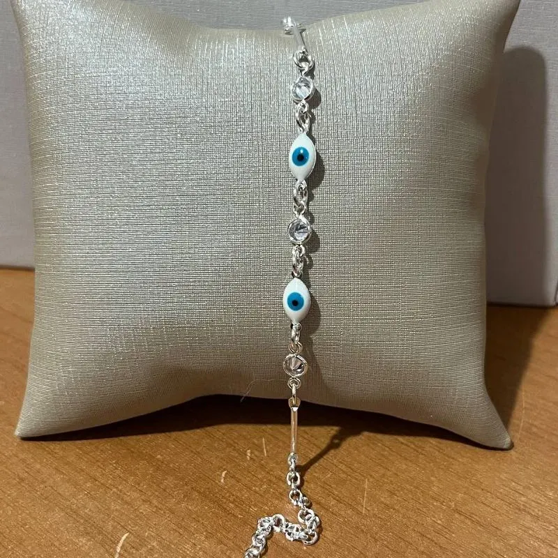 Pulseira Olho Grego Prata