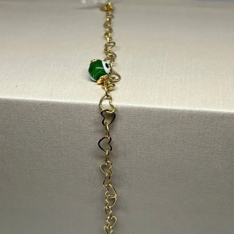 Pulseira Olho Grego Verde