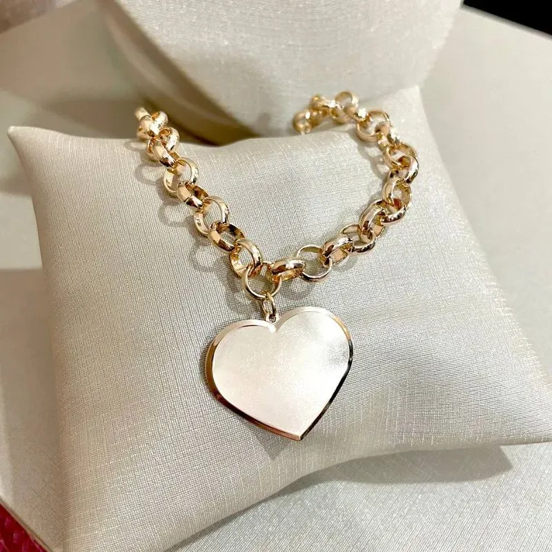 Pulseira Portuguesa com Coração Grande