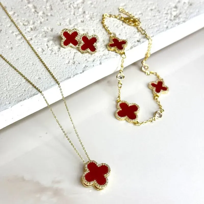 Pulseira Trevo Vermelho