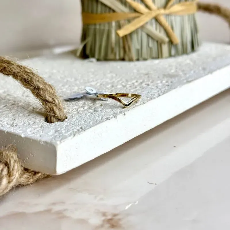 Anel com Detalhe Liso