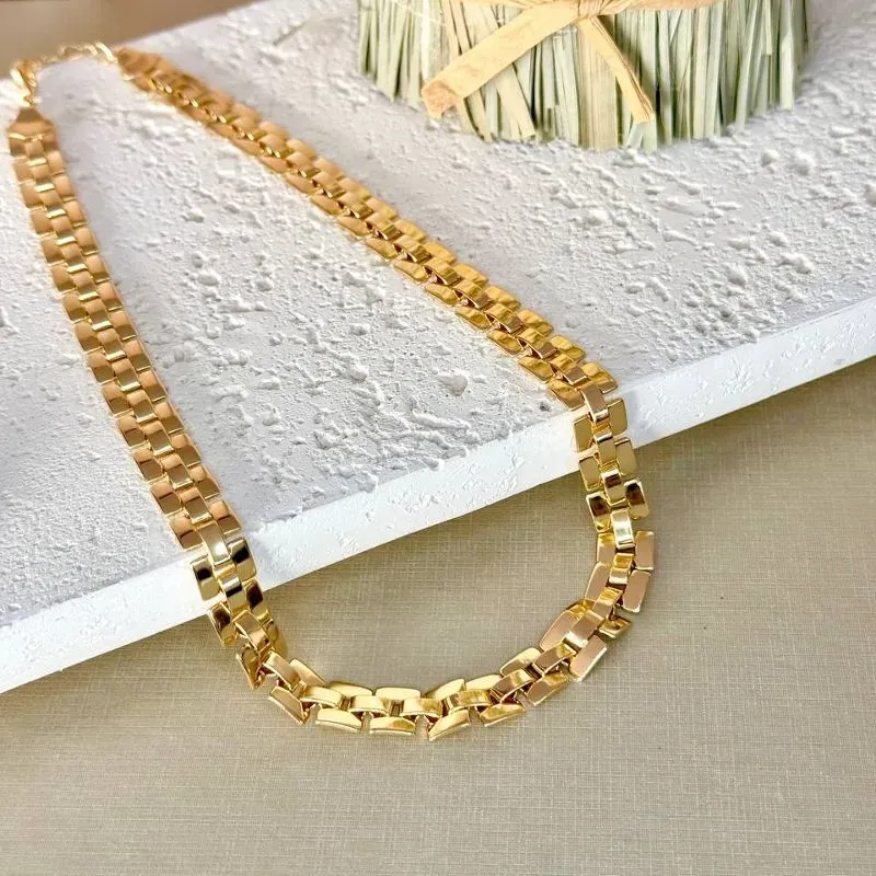 Colar Articulado Banhado