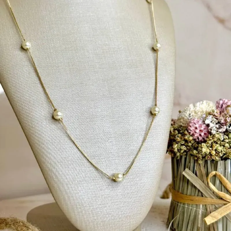 Colar Veneziana com Pérolas