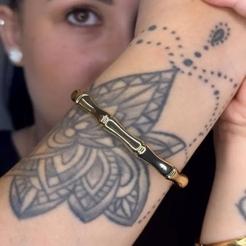 Bracelete Banhado Ouro - Aberto
