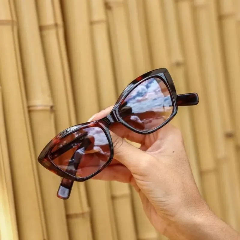 Óculos de Sol Maxi Blogueira - Camuflado - Acetato