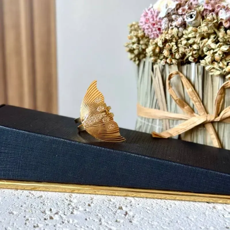 Anel Cauda de Sereia - Banho Ouro 18k