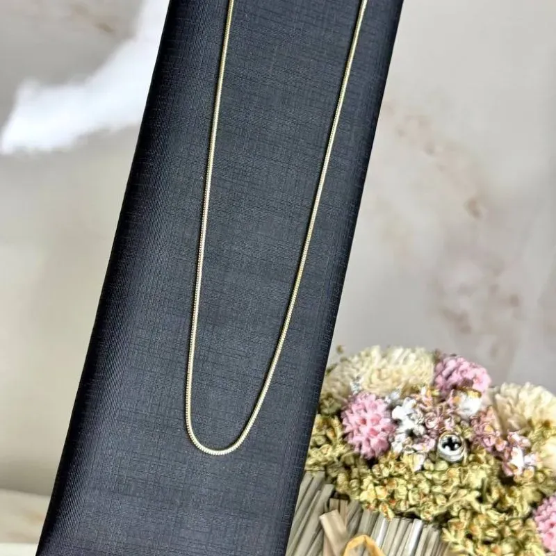 Colar Rabo de Rato - 40cm - Banho Ouro 18k