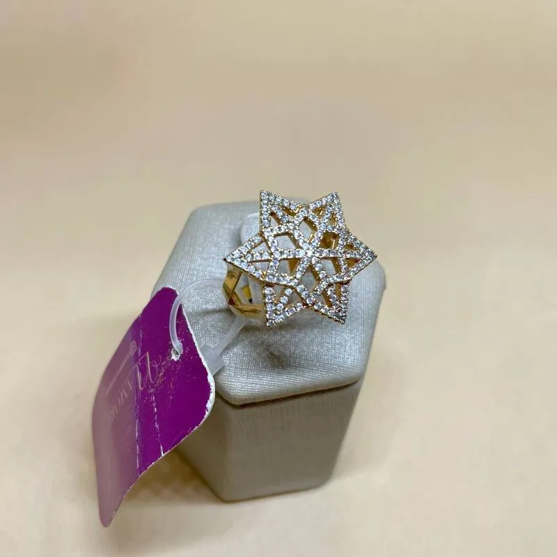 Anel Estrela Cravejada
