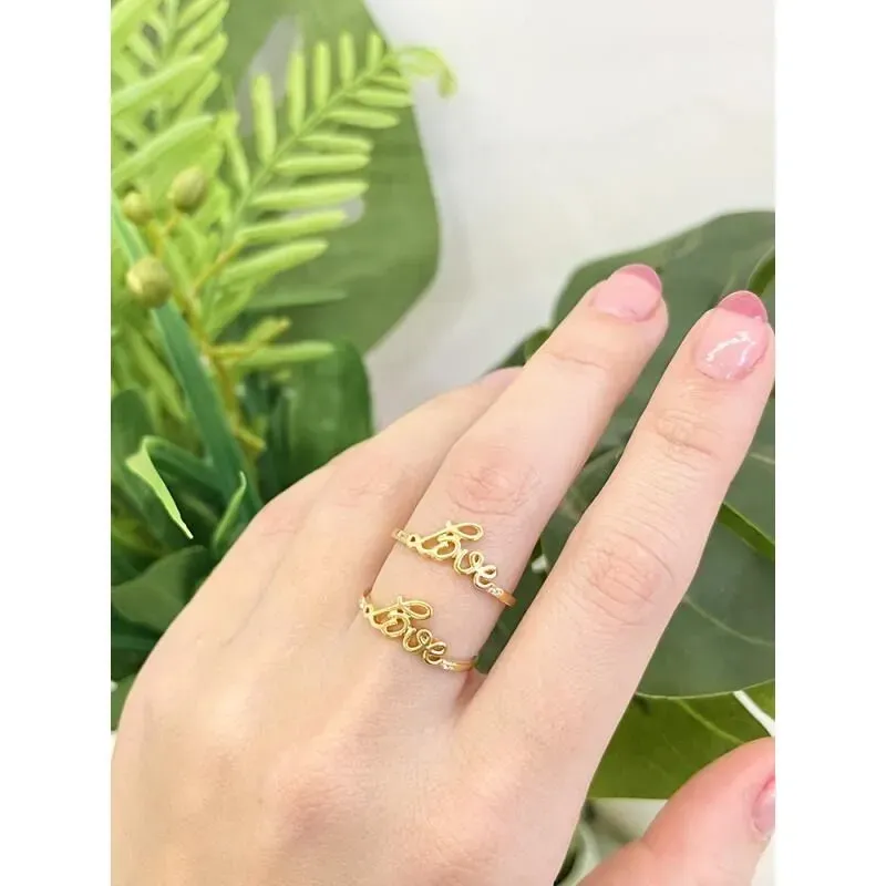 Anel Love Micro Zirconias