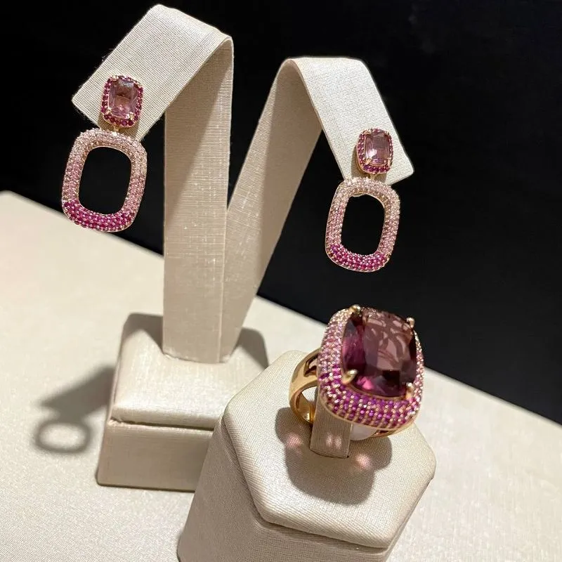 Anel Luxo Fucsia