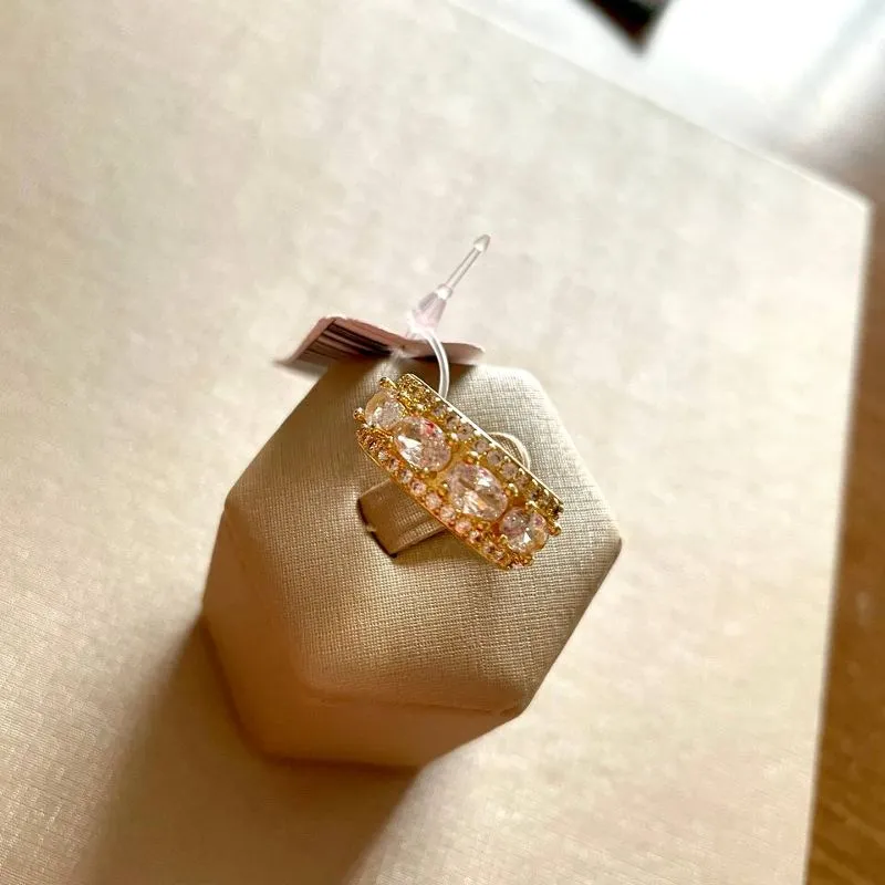 Anel Zirconias Brancas