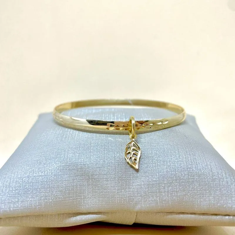 Bracelete Pingente Folha