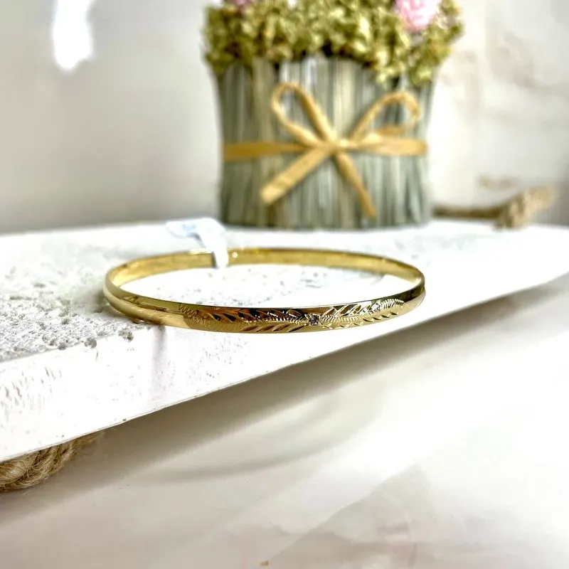 Bracelete Trabalhado com Zircônia